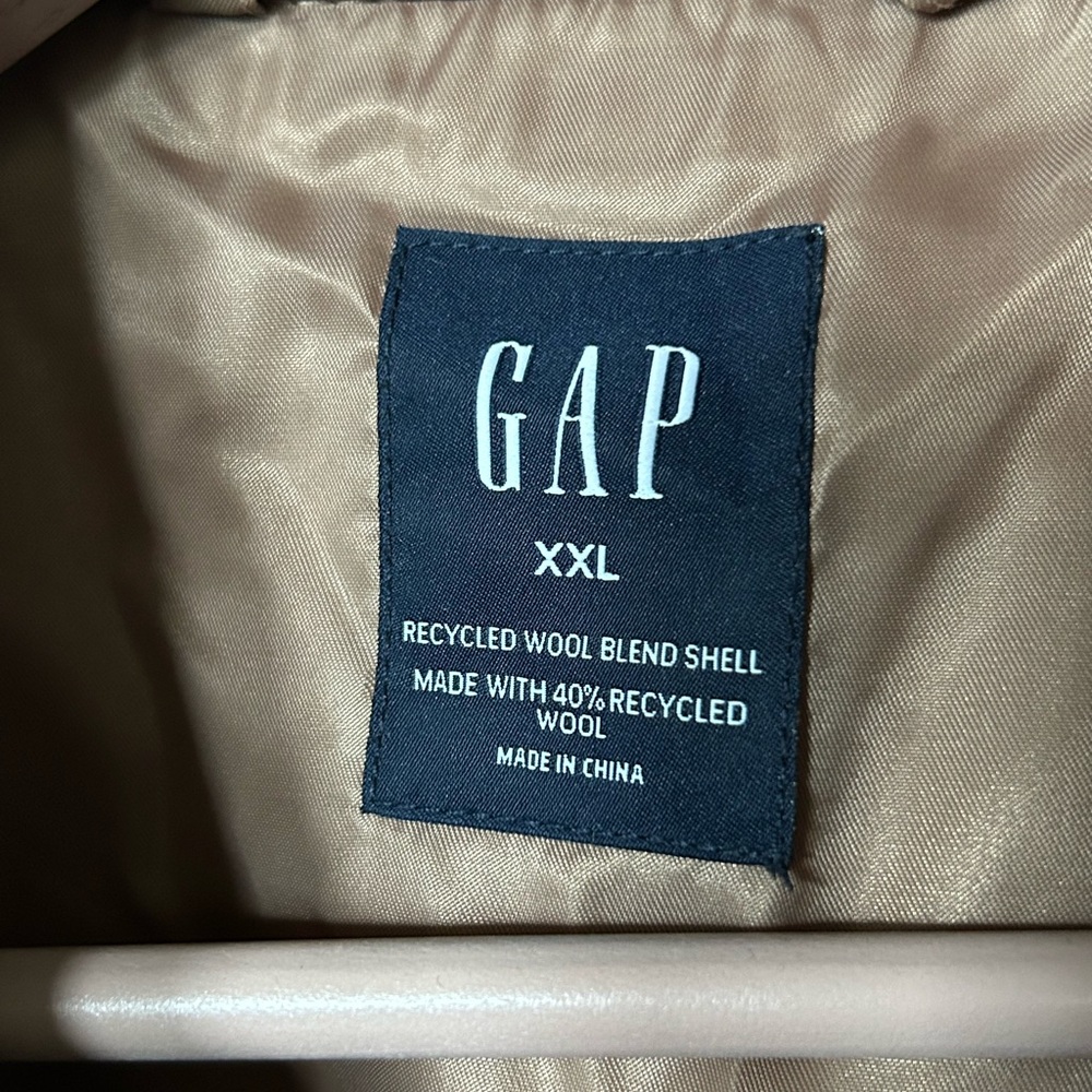 GAP Camel Wool Oversized Shirt Jacket - Picture 4 of 4